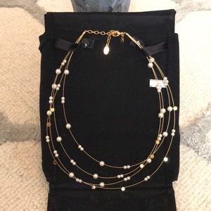 Nolan Miller multi strand floating necklace
